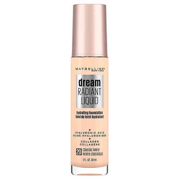 Maybelline 20 Classic Ivory Dream Radiant Liquid Hydrating Foundation 1oz - Picture 1 of 5